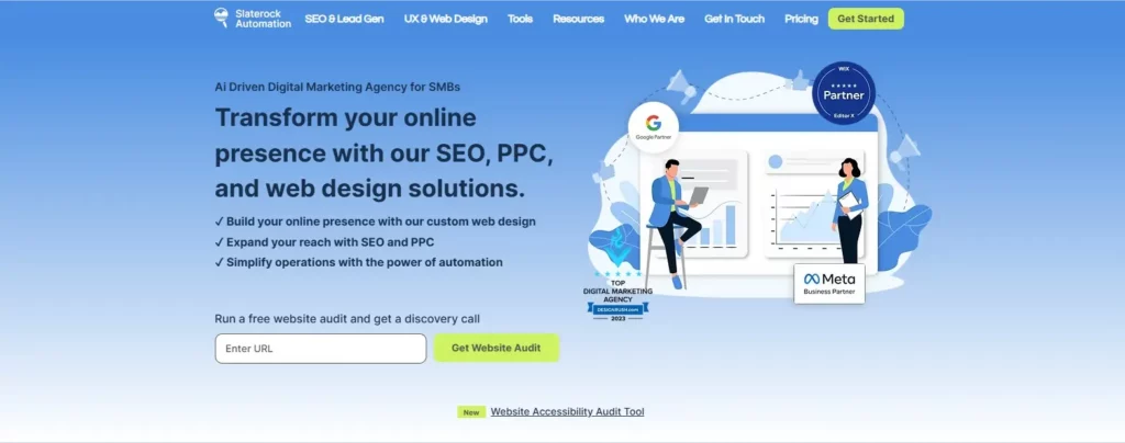 Slaterock Automation website interface